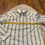 White Horse Size Small Western Floral Pearl Snap White Floral Stripe Womens Long Photo 5