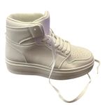 Pretty Little Thing Streetwear Stylish White High Top Sneakers New Lace Up 8 Photo 0