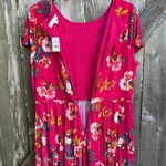 Loft NWT  Floral Pleated Skirt Stretch Dress Size 14 Photo 9