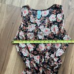 Aina‎ Be Floral Sleeveless Dress with Belt Size Medium Black Photo 5