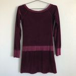 Juicy Couture Y2K Purple Velour Long Sleeve Dress. Size Small Photo 3