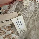 Sim & Sam  Bohemian Tan Babydoll Linen Blend Maxi Dress in Oat Print Size XSmall Photo 5