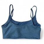 Aerie Adjustable Strap Bralette Top Blue Striped Stretch Cropped Athletic Casual Photo 1