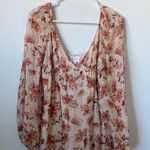 Revolve CAMI NYC Francie Lace Trimmed Floral Print Silk Chiffon Maxi Dress Size:S Photo 2