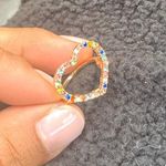Rainbow Heart Ring!!! So Cute! Brand Anew! Multiple Photo 3