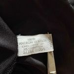 Vintage 1990s black waist half slip knee length midi Komar large Aniron Nylon Photo 5