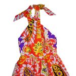 J.Crew NWT Silk Sarong Maxi in Aja Orange Painted Paisley Halter Dress 2 Photo 2