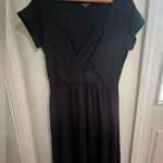 Garnet Hill size small black dress. V neck with waist detail shown in pictures. Photo 0