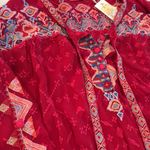 Johnny Was Gina tie neck heavily embroidered blouse NWT RARE Photo 8