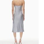 Aritzia Wilfred Only Slip Satin Dress Purple Photo 4