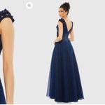 Mac Duggal  11152 Womens Floral Applique A-Line Evening Gown Photo 4