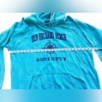 Old Orchard Beach Maine Hoodie Light Blue Size XL Nautical Coastal Photo 5