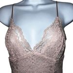 EXPRESS  Gorgeous Lace  Blush Pink Bodysuit‎ Elasticized Back NWT $60 Size Small Photo 2