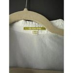 Gianni Bini White Ruffled Sleeveless Top With Pom Pom Trim Photo 2