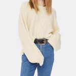 Levi's  ALMOND MILK AVA CABLE KNIT SWEATER Photo 1