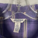 Arizona Jeans Arizona Woman's Purple Plaid Flannel Long Sleeve Size XS Photo 1