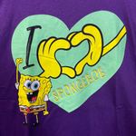 Nickelodeon  I Love Spongebob Patrick Gary Rainbow Purple Heart T-Shirt 2XL Photo 1