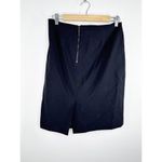 Anne Klein Womens Black Pencil Skirt Size 4 Career Office Basic Modest Slit Photo 1