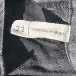 PacSun  Black Wash Distressed Vintage High-Waisted Jean Shorts Size 22 Photo 6