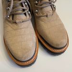 Marc Fisher NWOT Izzie 2 Leather Combat Alligator Print Lace Up Boots Size 8.5 Photo 3