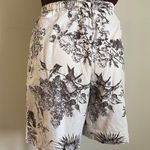 Brown and Cream Chinoiserie Printed Skort Size M Photo 3