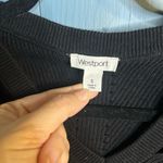 Westport Black Crew Neck S/L Sweater w/Cutouts | Size Small Photo 2