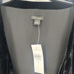 Ann Taylor NEW Black Velvet Wrap Dress Midi Length Short Sleeve Belted S… Photo 9