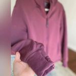 Athleta  Workout Hoodie Athleisure Plum Zip Barre Hiking Athletic Tennis Winter Photo 2