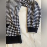 Lands' End  Black & White Houndstooth Supima Cotton Cardigan (XL Petite w/pockets Photo 5