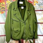 Free People Rebel Knit Oversized Moto Jacket - Green - size XL Photo 4