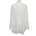 Andree by Unit 🎈  White Open Weave Pullover Top Size Large Photo 1