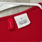 Vintage Y2K Sweater cotton half zip ribbed womens Red (small) bright streetwear Photo 1