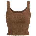 SKIMS  Brown Cozy Knit Sleeveless Tank Top Size 4X Photo 0