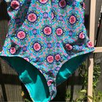 Catalina  Swimsuit Colorful Florals XL Photo 2