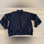 Aritzia TNA Cozy Fleece Boyfriend fit 1/4 Zip Sweatshirt black size XS Photo 5