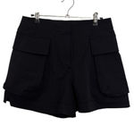 Lululemon Shorts Womens 10 Relaxed Fit Super High Rise SHR Cargo Short 4" Black Photo 0