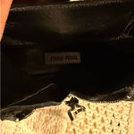 Miu Miu MUI MUI Black Womens Leather Motorcycle Ankle Boots size 7 Suede Photo 6