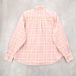 Levi Pink Flannel Plaid Western Rugged Vintage Lumberjack Adventure Shirt Large Photo 1