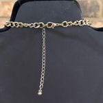 Vintage Blue, Green and Yellow Statement Necklace with gold tone chain Blue Photo 3