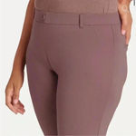 Betabrand  Boot Cut Two-Pocket Dress Pant Yoga Pants in Auburn Brown M Photo 2