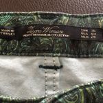 ZARA  Green Paisley Print Slim Fit Jeans Photo 6