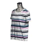Loft Multicolor Stripe Short Sleeve Top L | Beachy Preppy Coquette Coastal Photo 2