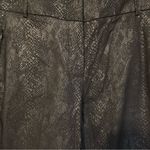 Lane Bryant  Black Coated Snake Print The Allie Ankle Pant NWT‎ 16P Photo 7