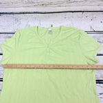 Unlisted by Kenneth Cole Green 1/4 Button Knit Cotton Blend Top Womens [Size XL] Photo 2