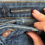 Kendall + Kylie The Icon High Rise Straight Distressed Cropped Denim Jeans Photo 7