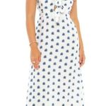 Skemo Kalapa Tie Long Dress Medium Handmade Maxi Embroidered Cutout Resort‎ Chic White Photo 0