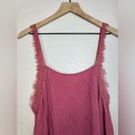 Free People Intimately Dobby Dot Rose Pink Lace Trim Camisole Medium Cami Tank Photo 7