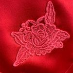 Vintage Victoria’s Secret heart label red satin button down sleep shirt Red Size XS Photo 4