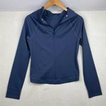 Under Armour Steel Blue Rush ColdGear Long Sleeve Mock Neck Zip Back Size Small Photo 1