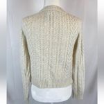 American Eagle AE Cropped Button-Up Cardigan Knit Sweater Woman’s Size S Cream Ivory Photo 8
